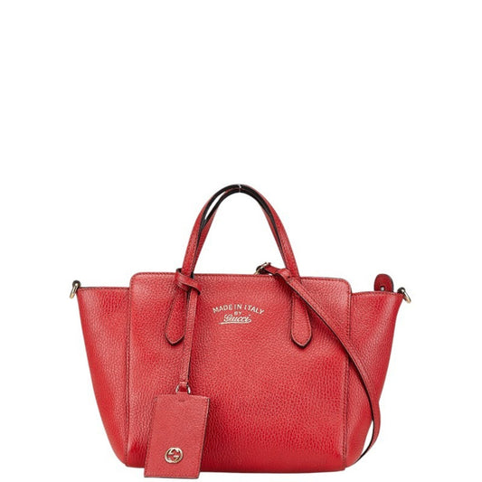Gucci Red Leather Swing