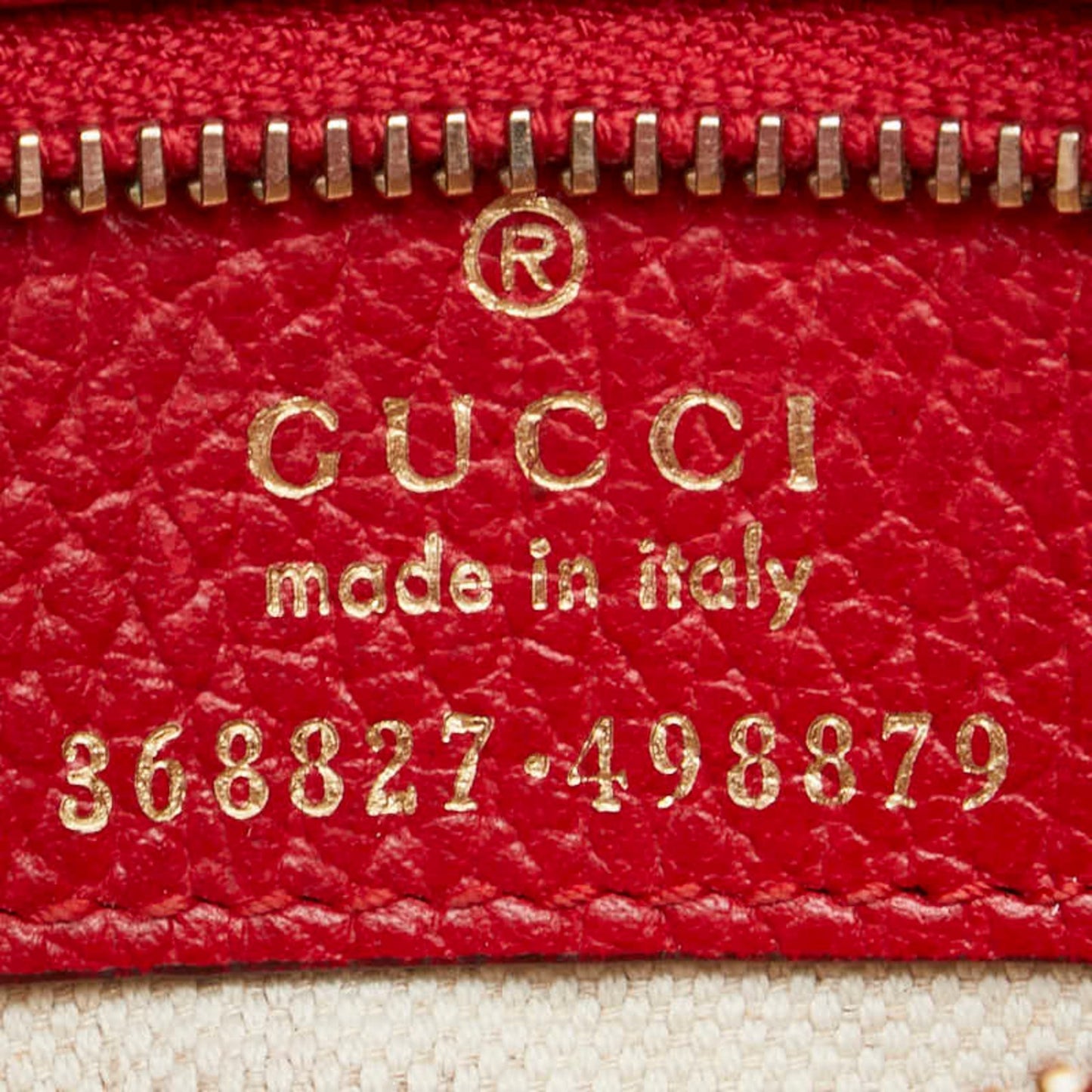 Gucci Red Leather Swing