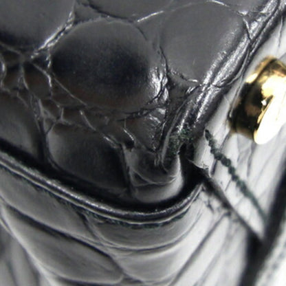 Salvatore Ferragamo Black Leather Vara