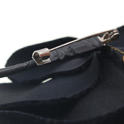 Chanel Black Canvas Camellia
