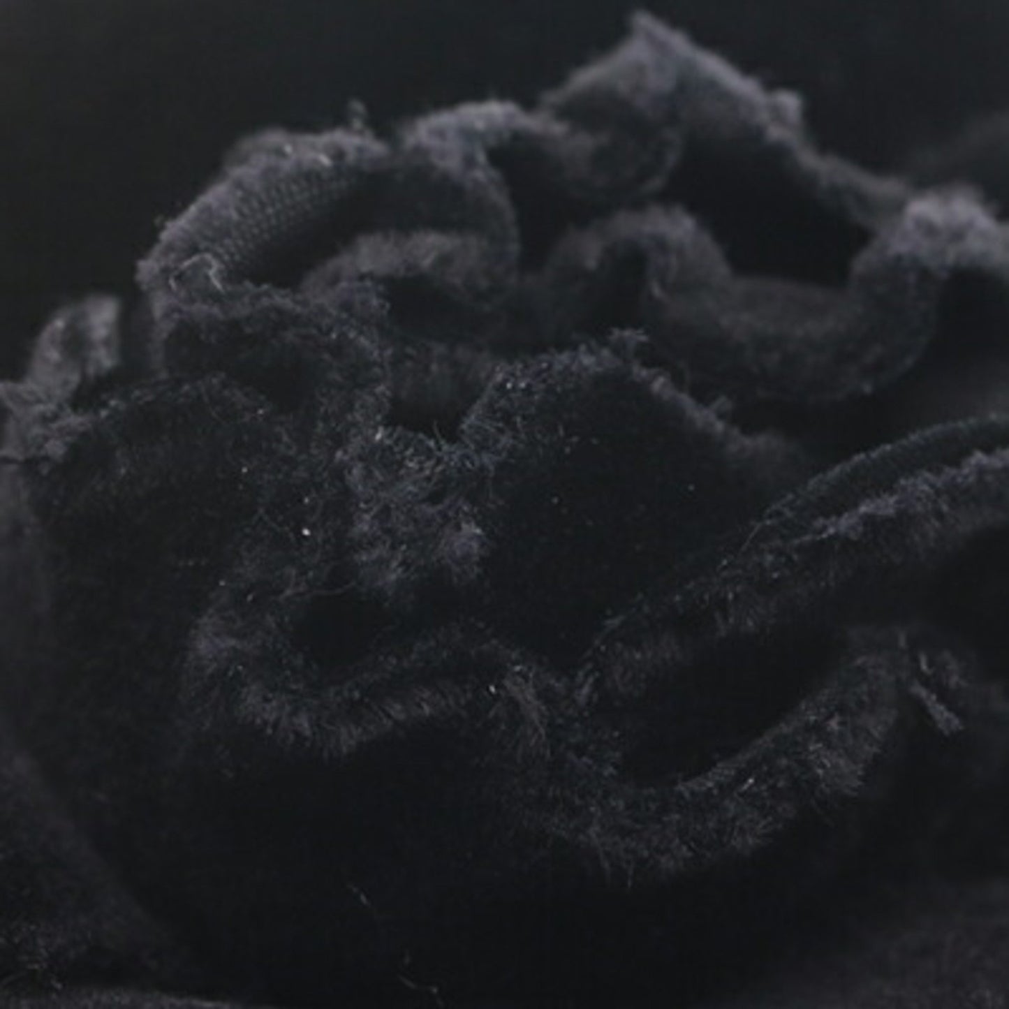Chanel Black Canvas Camellia