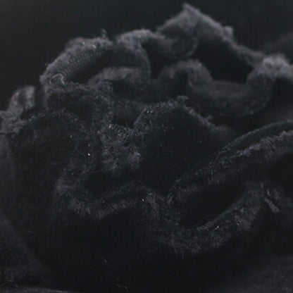 Chanel Black Canvas Camellia