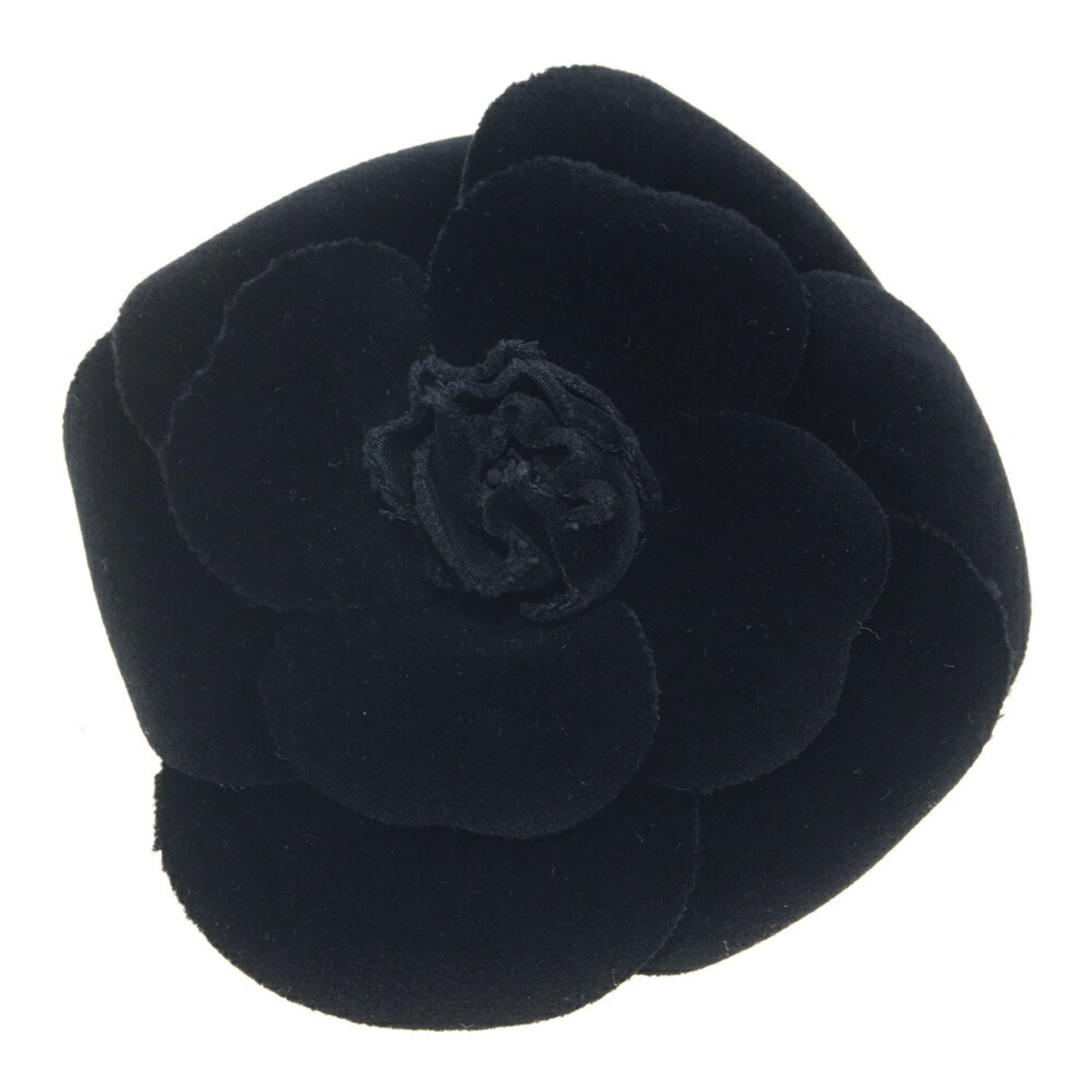 Chanel Black Canvas Camellia