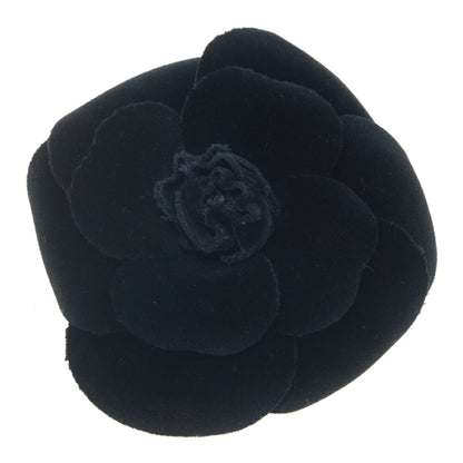 Chanel Black Canvas Camellia