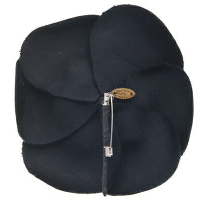 Chanel Black Canvas Camellia