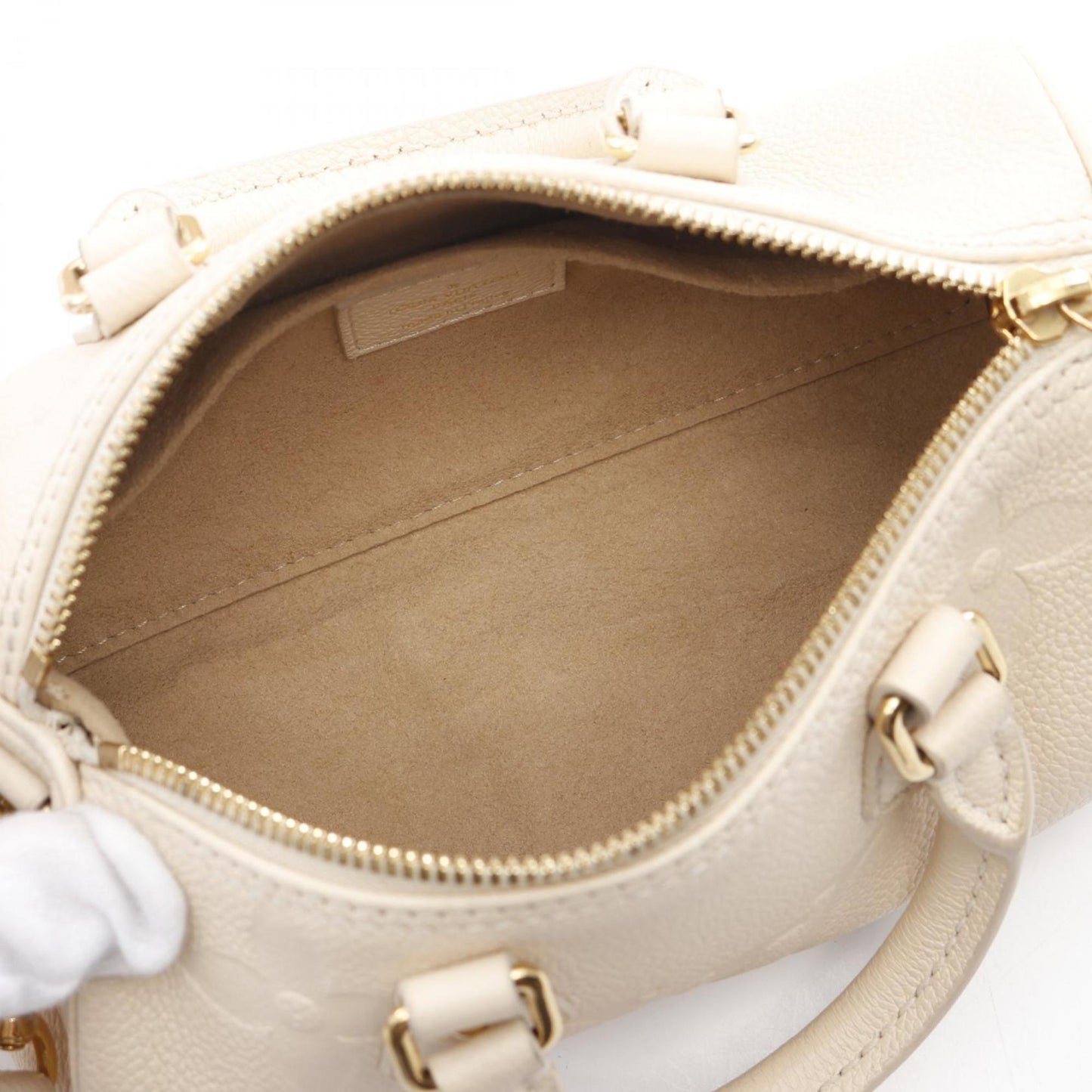 Louis Vuitton White Leather Handbag
