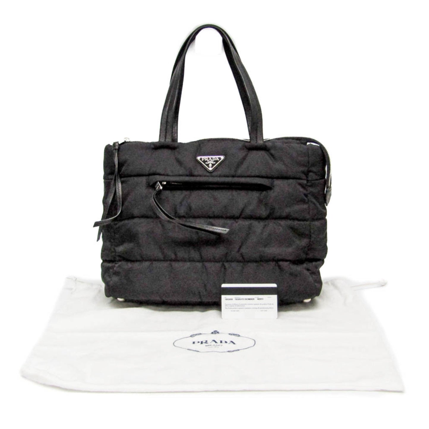 Prada Black Synthetic Tessuto