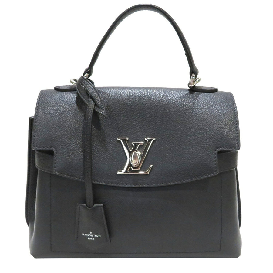 Louis Vuitton Black Leather Lockme Ever Mm