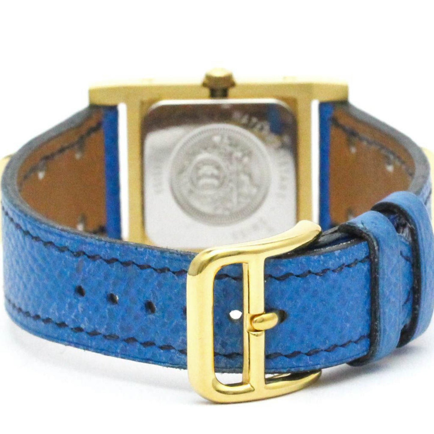 Hermès White Leather Medor