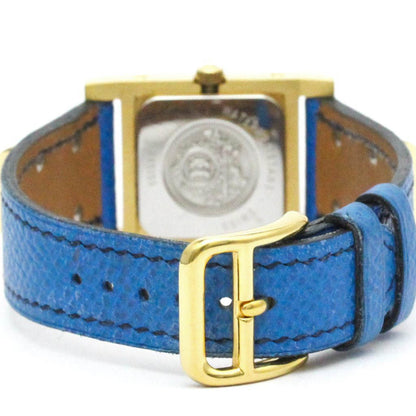 Hermès White Leather Medor