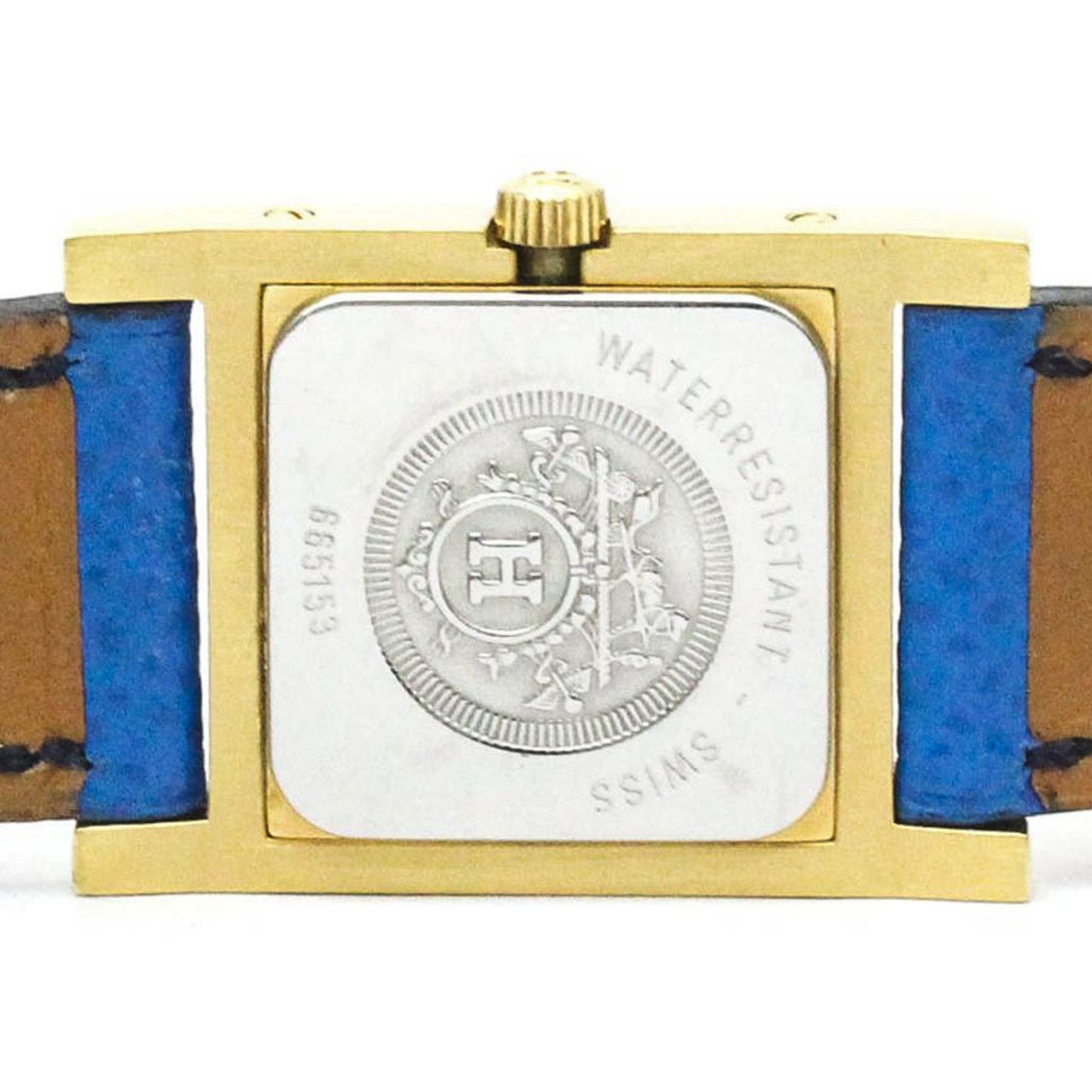Hermès White Leather Medor