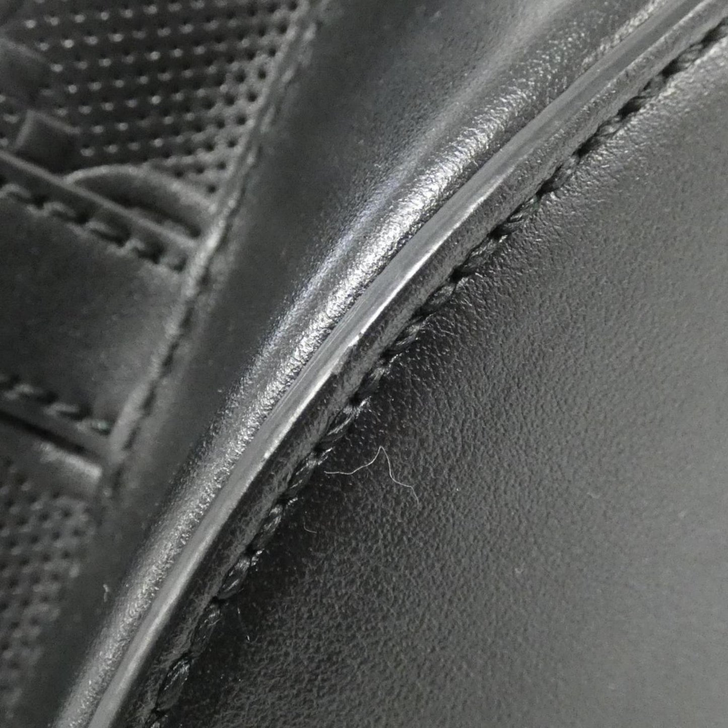 Gucci Black Leather Gg Jumbo