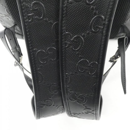 Gucci Black Leather Gg Jumbo