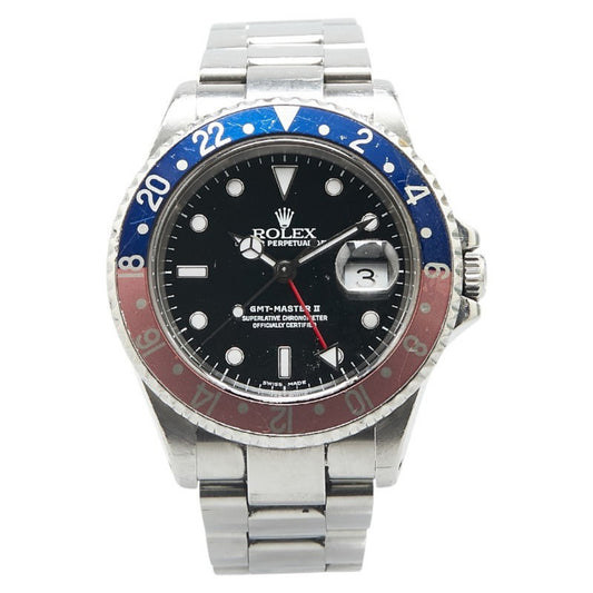 Rolex Black Steel Gmt-master Ii
