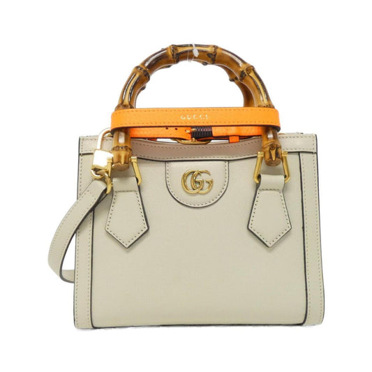 Gucci Brown Leather Diana
