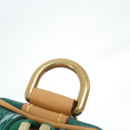 Louis Vuitton Green Leather Speedy Bandoulière 25