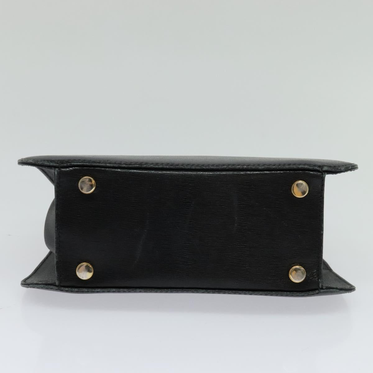 Salvatore Ferragamo Black Leather Handbag