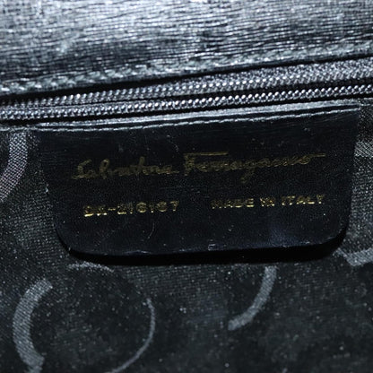 Salvatore Ferragamo Black Leather Handbag