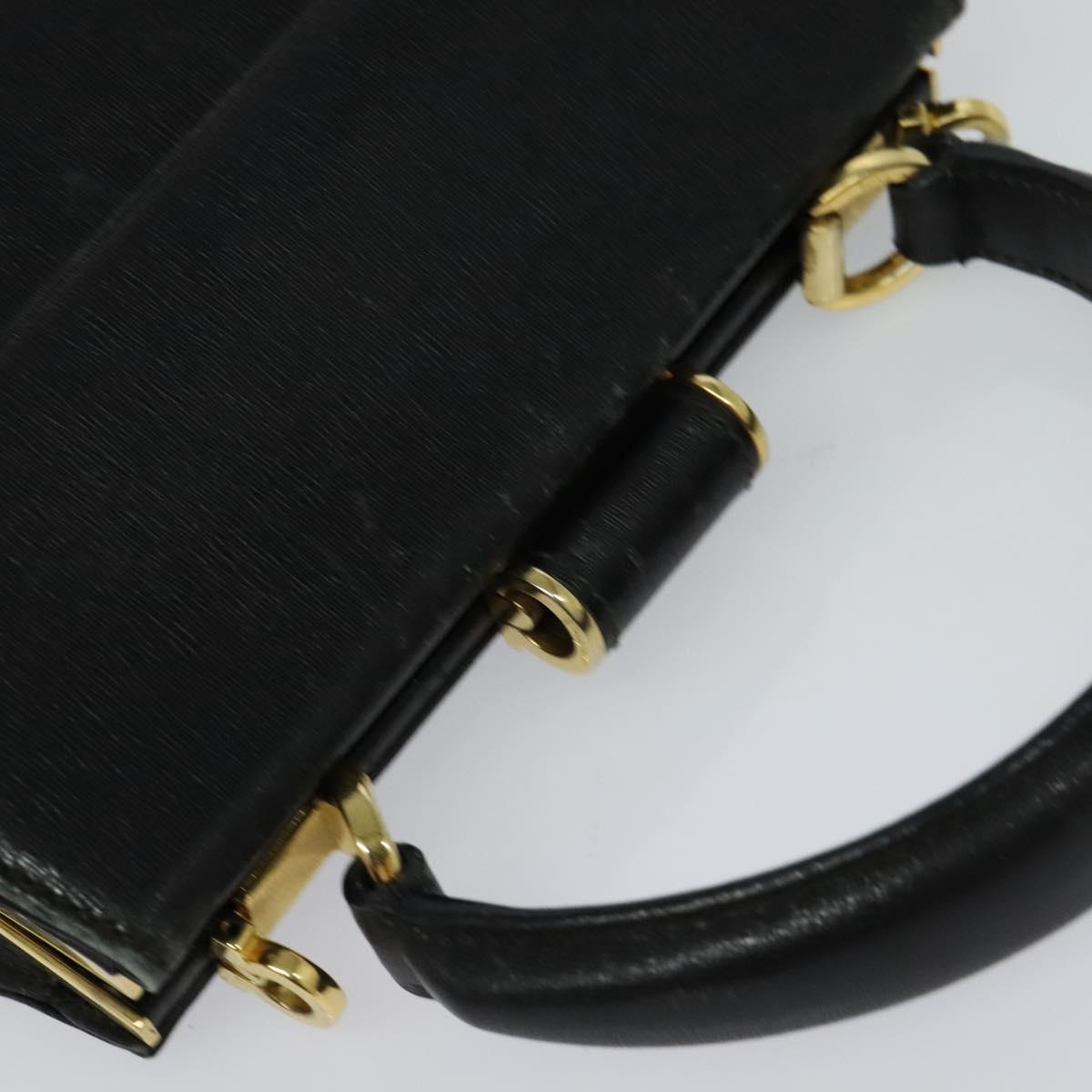 Salvatore Ferragamo Black Leather Handbag