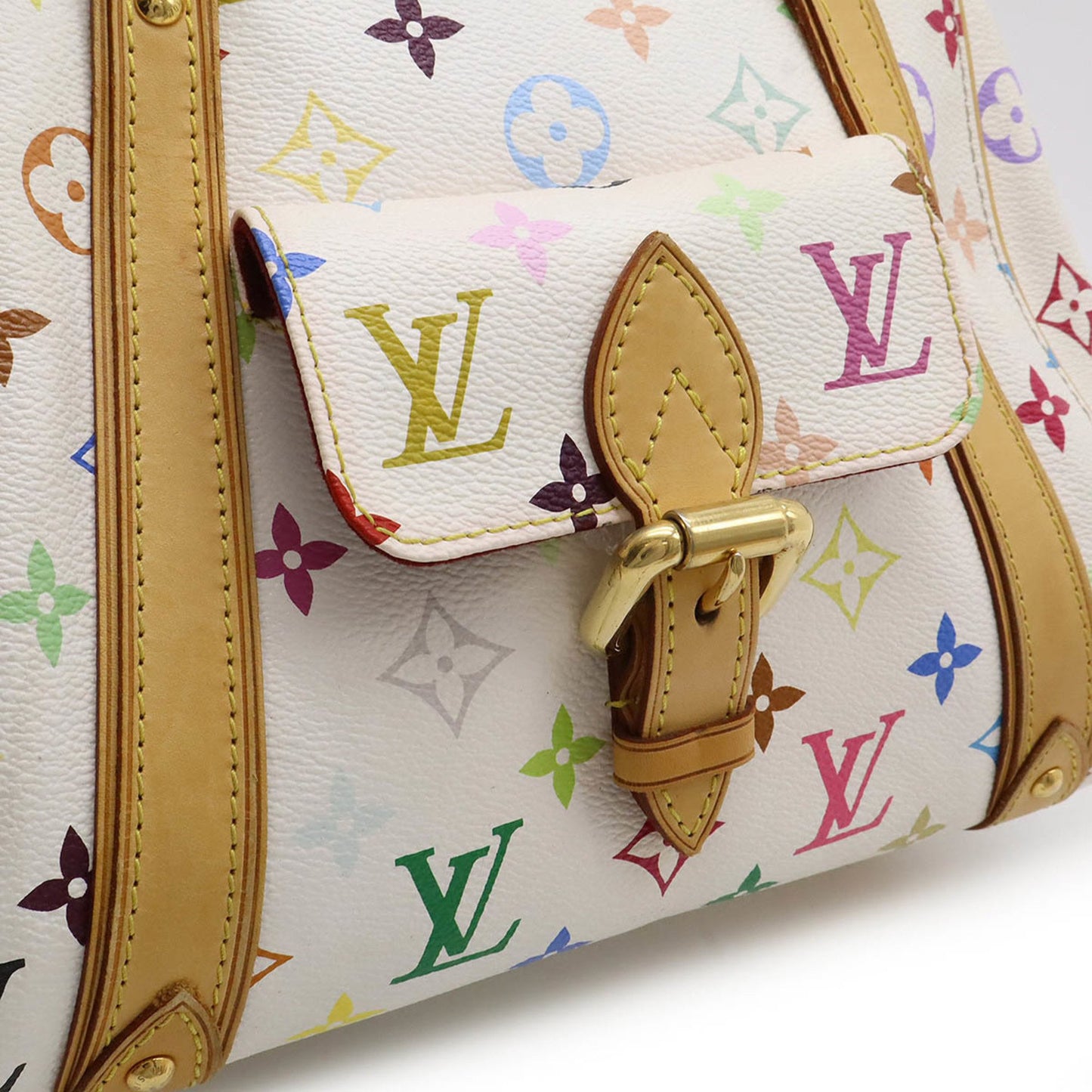 Louis Vuitton White Canvas Priscilla