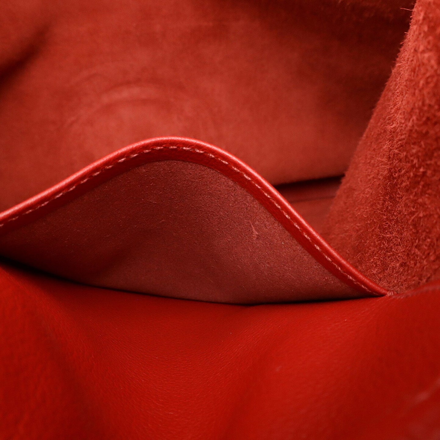 Hermès Red Leather Backpack