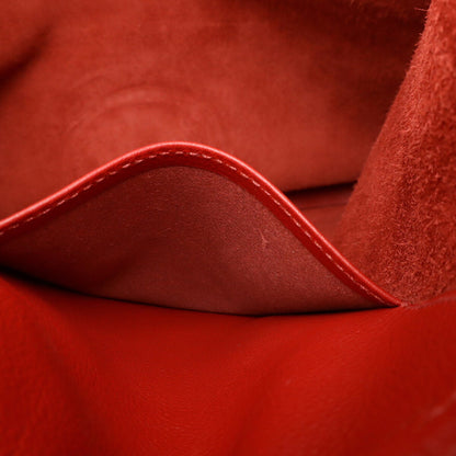 Hermès Red Leather Backpack