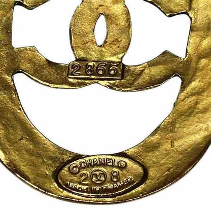 Chanel Gold Gold Plated Coco Mark