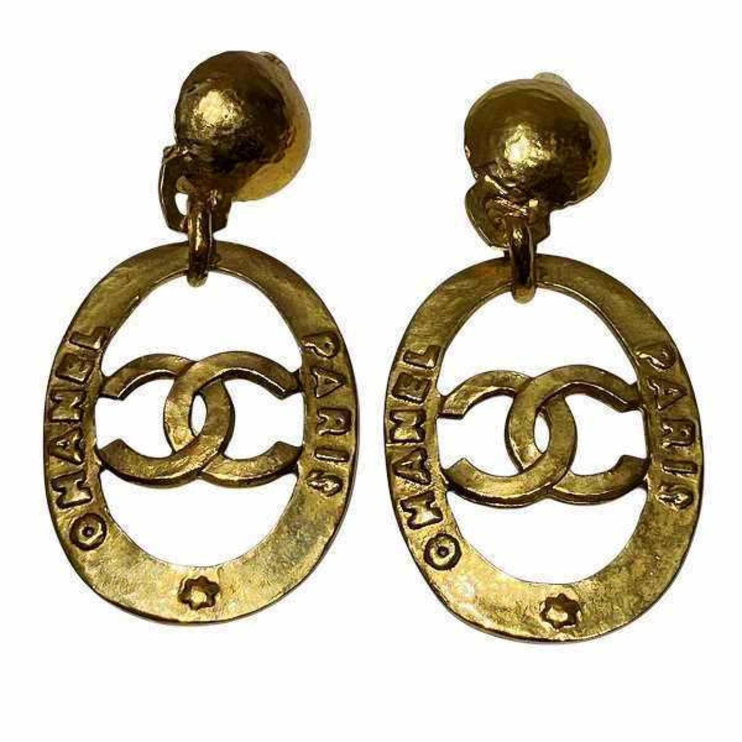 Chanel Gold Gold Plated Coco Mark