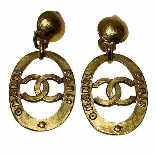 Chanel Gold Gold Plated Coco Mark