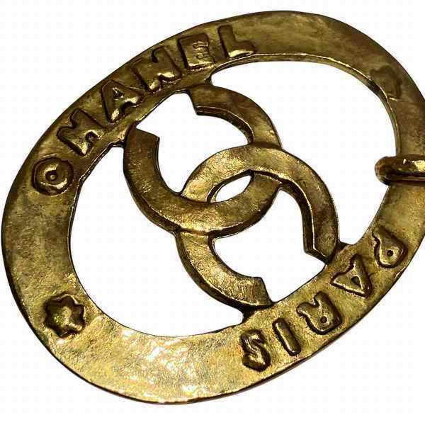 Chanel Gold Gold Plated Coco Mark
