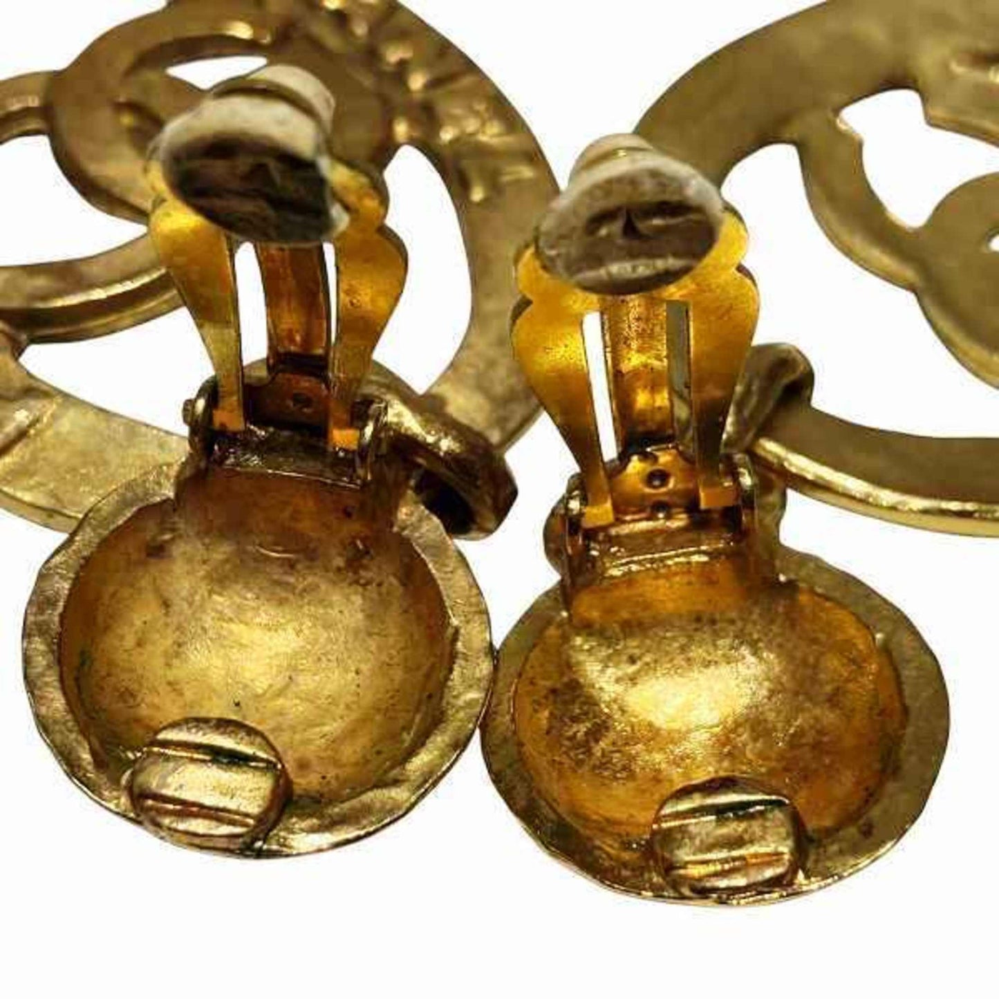 Chanel Gold Gold Plated Coco Mark