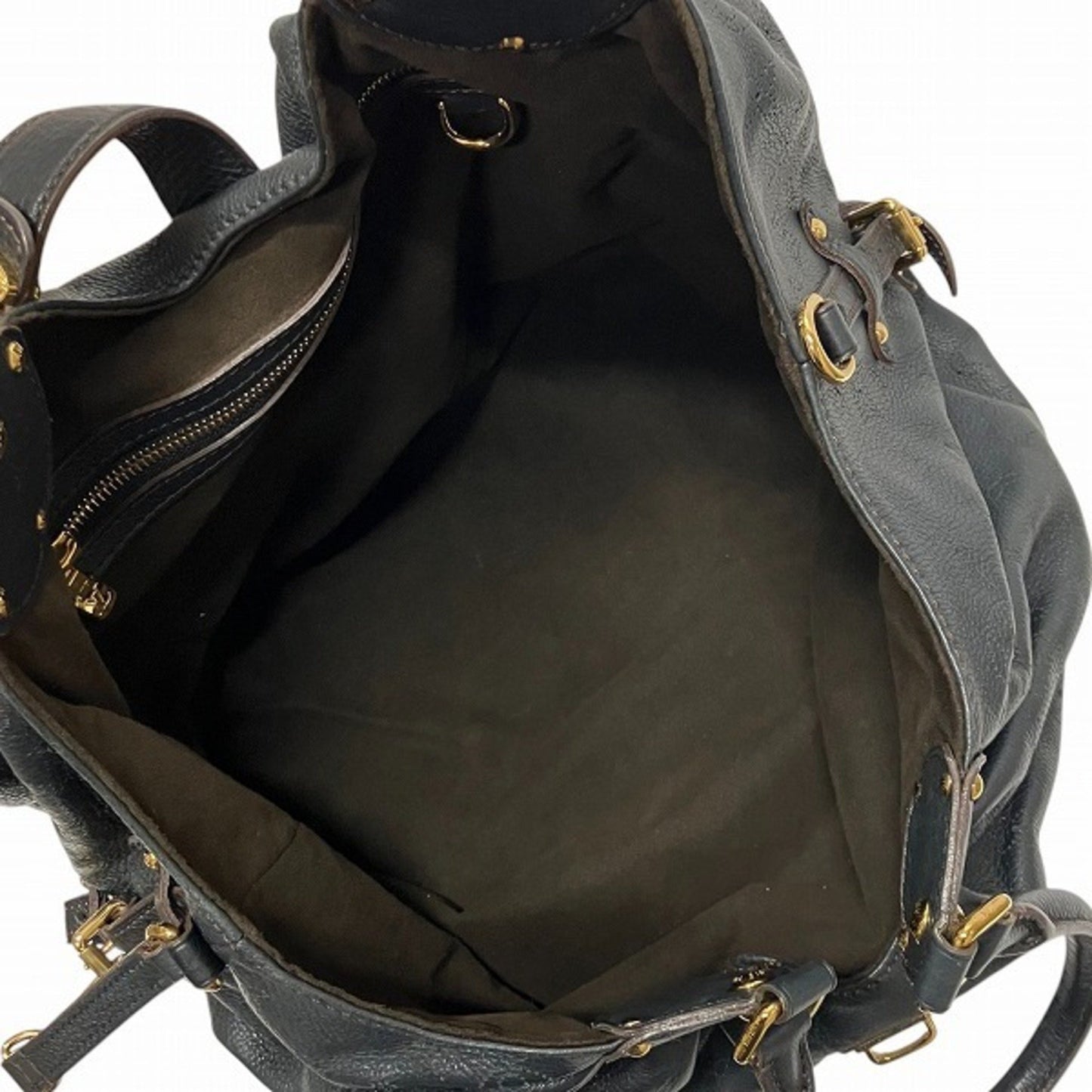 Louis Vuitton Black Leather Mahina