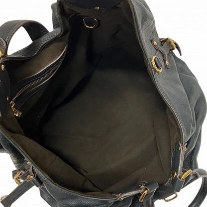 Louis Vuitton Black Leather Mahina