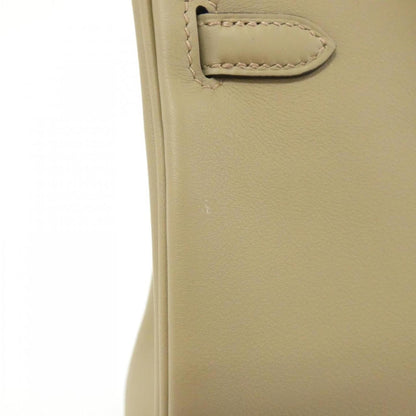 Hermès Silver Leather Handbag