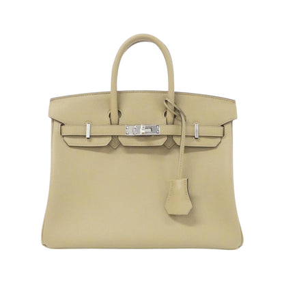Hermès Silver Leather Handbag