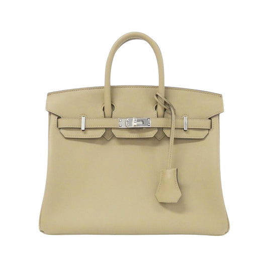 Hermès Silver Leather Handbag