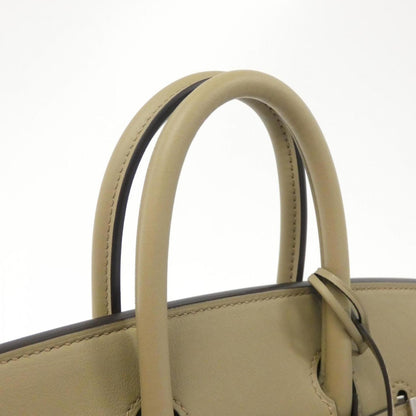 Hermès Silver Leather Handbag