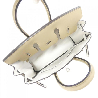 Hermès Silver Leather Handbag