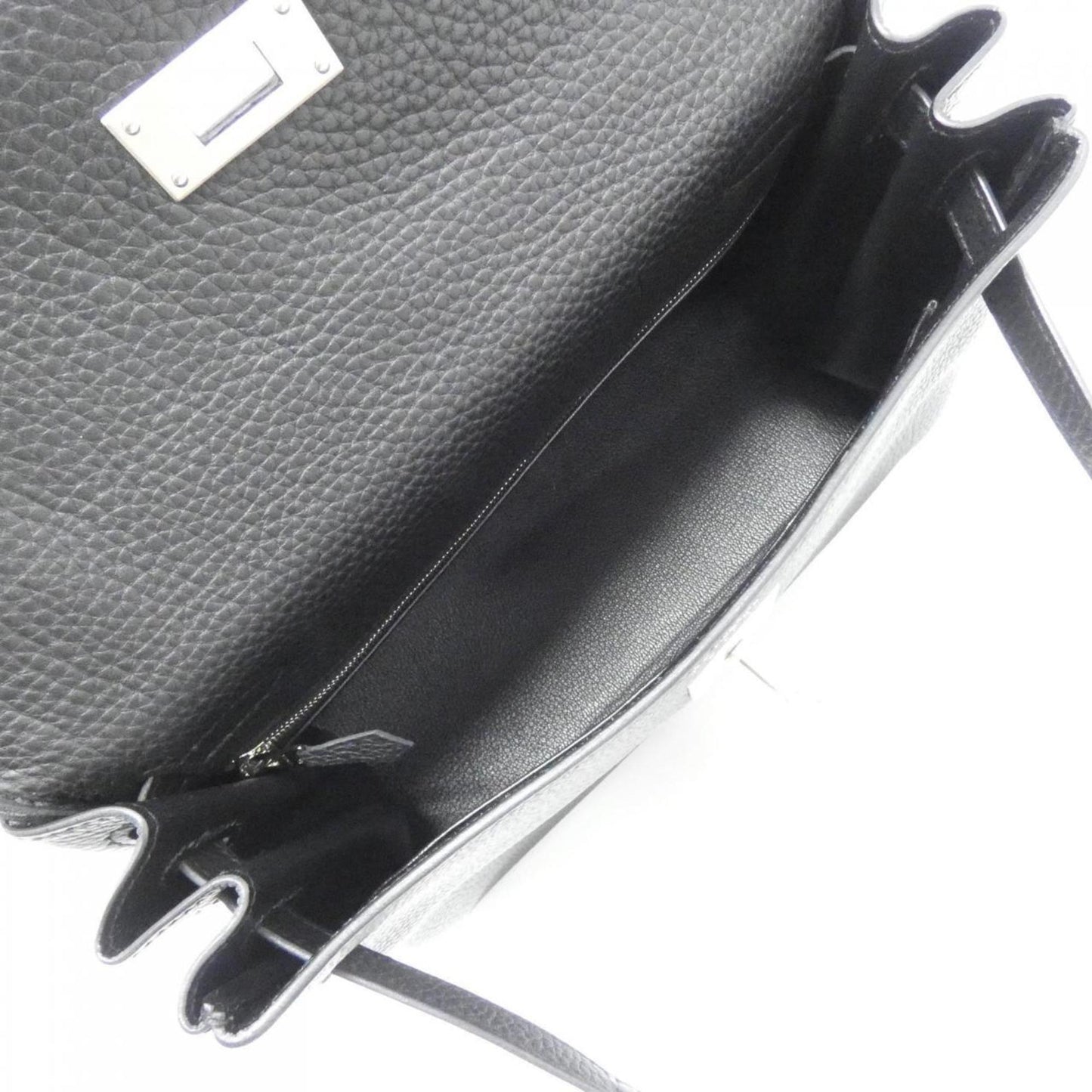 Hermès Black Leather Handbag