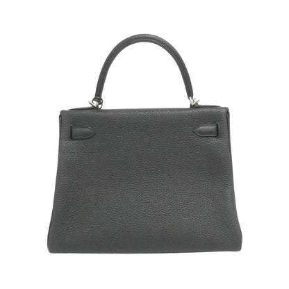 Hermès Black Leather Handbag