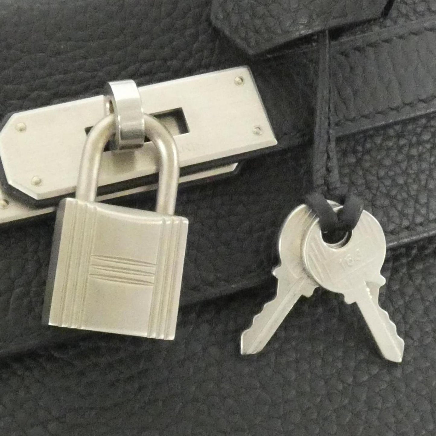 Hermès Black Leather Handbag