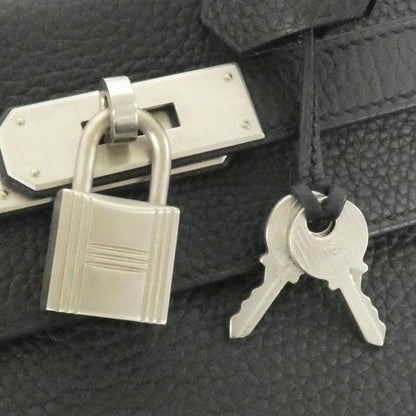 Hermès Black Leather Handbag
