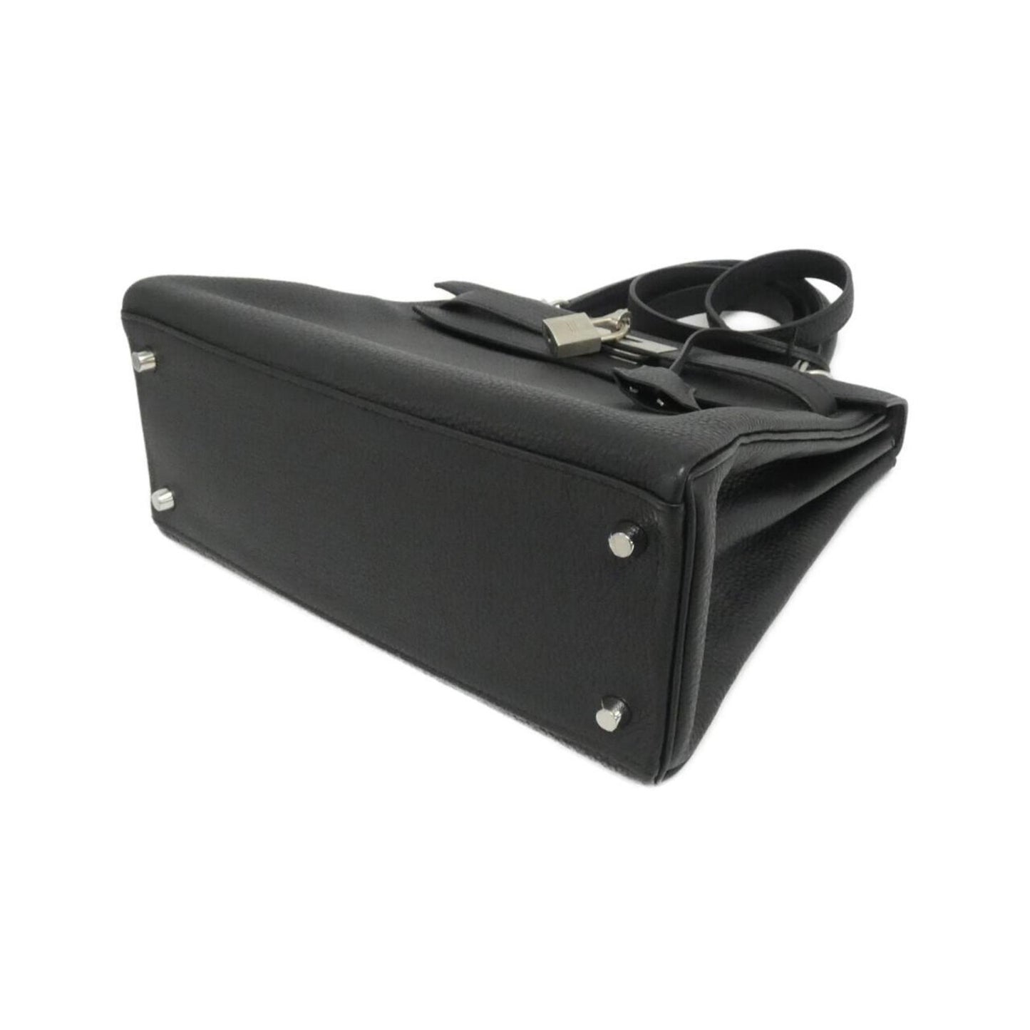 Hermès Black Leather Handbag