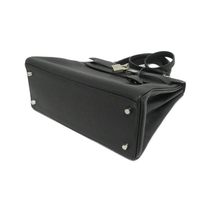 Hermès Black Leather Handbag