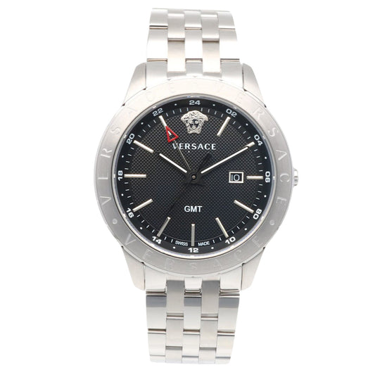 Versace Black Steel Watch
