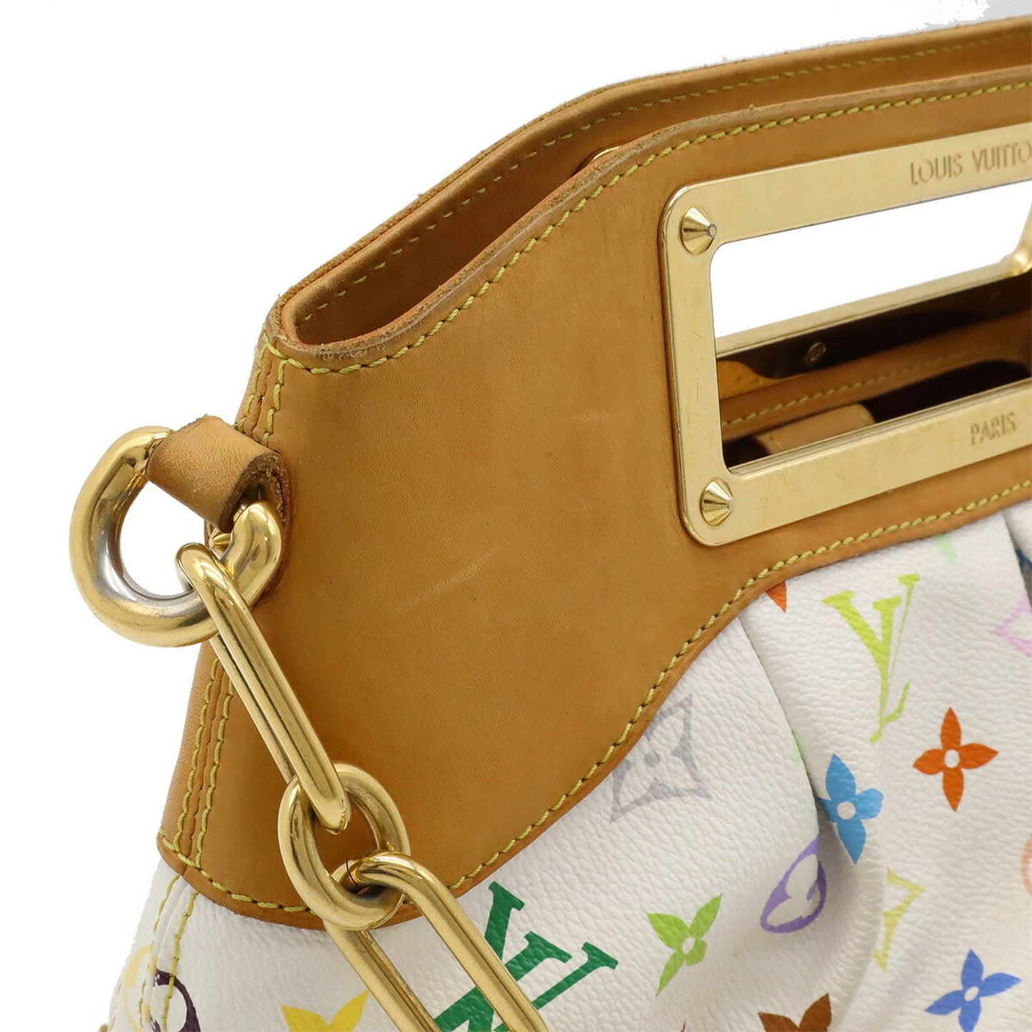 Louis Vuitton White Canvas Judy