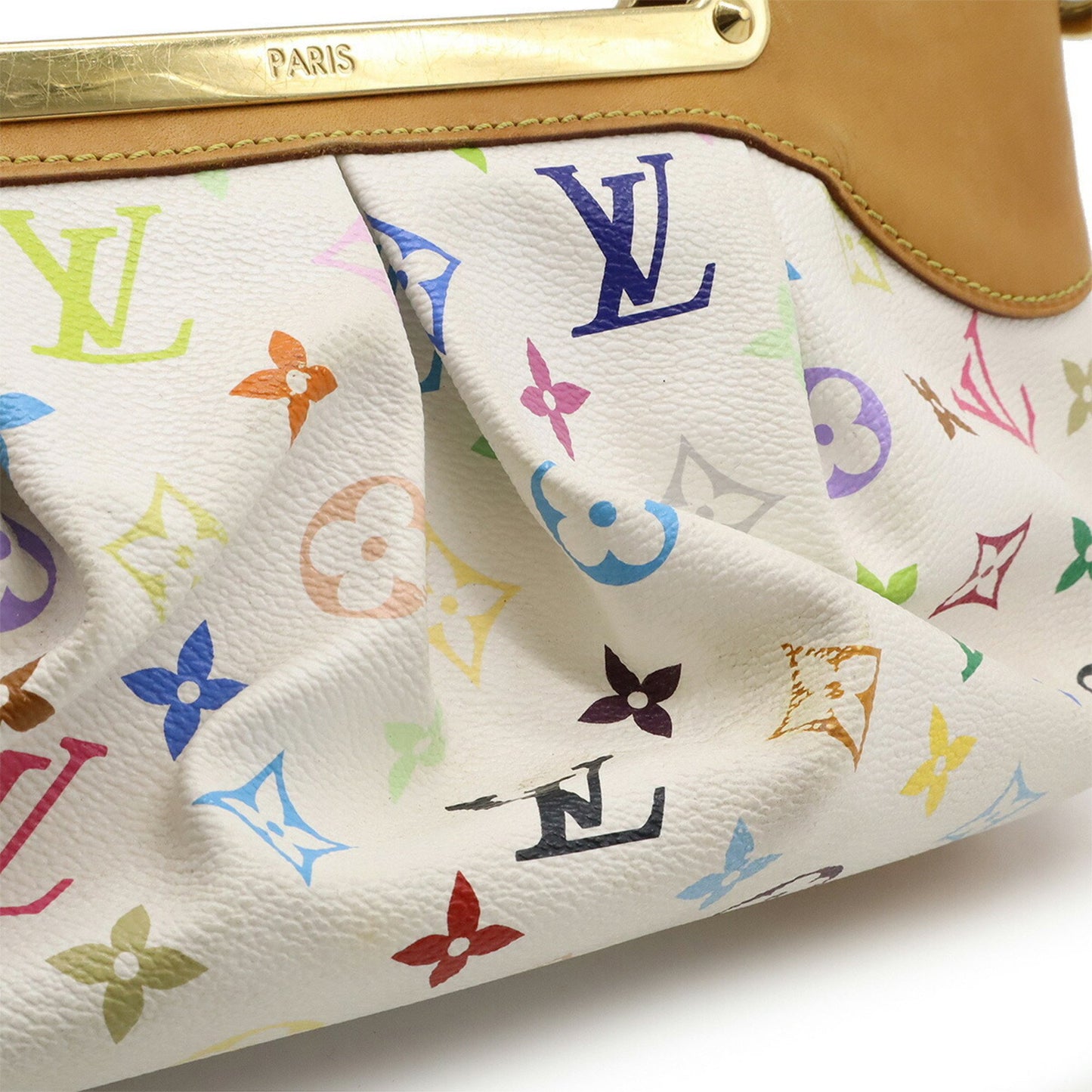 Louis Vuitton White Canvas Judy
