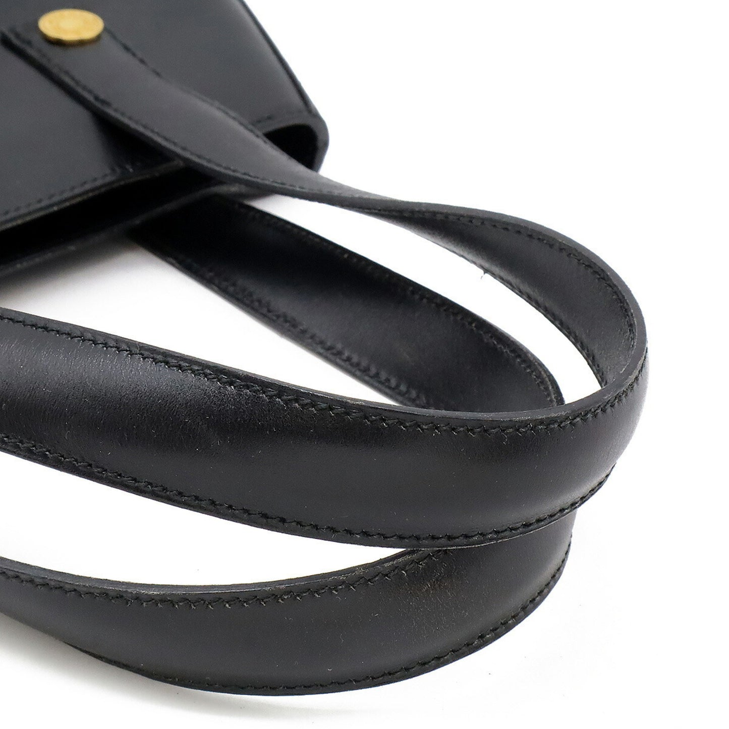 Hermès Black Leather Sellier