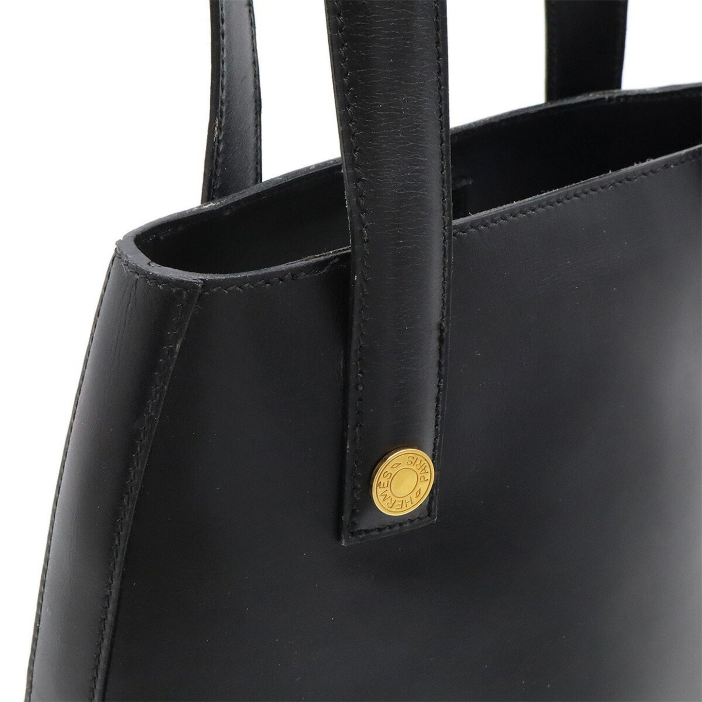 Hermès Black Leather Sellier