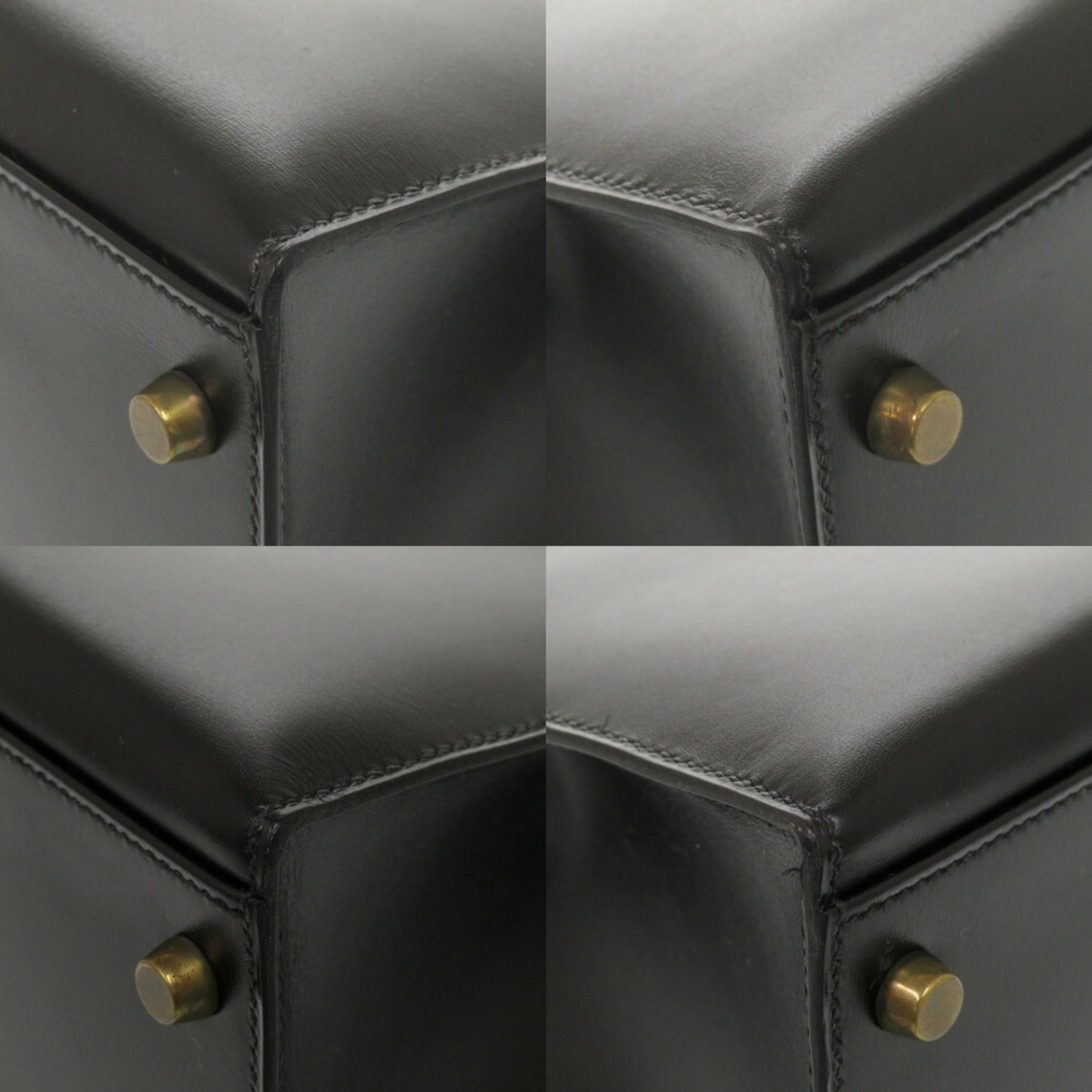 Hermès Black Leather Kelly 32